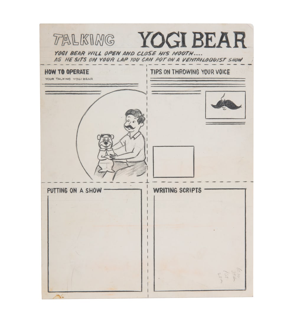 A "Talking" Yogi Bear Puppet Prototype. - 2