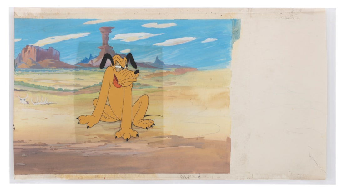 An Original "Autograph Hound" Background & Pluto Cel (1 of 5)