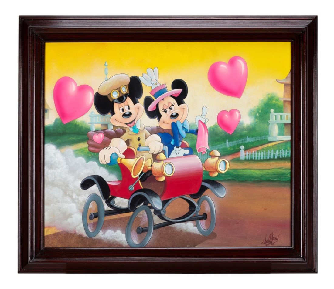 A Mickey and Minnie Original Painting by James C Mulligan. (1 of 2)
