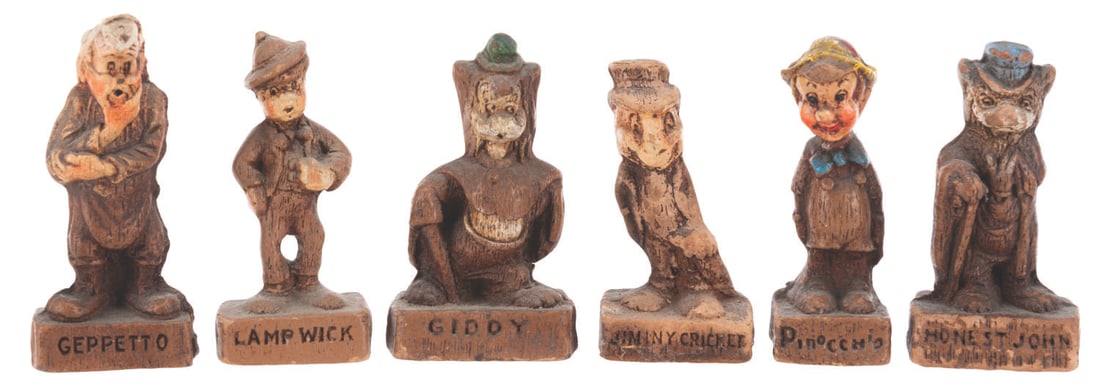 Miniature "Pinocchio" Figurines by Multi Products of Chicago. (1 of 14)