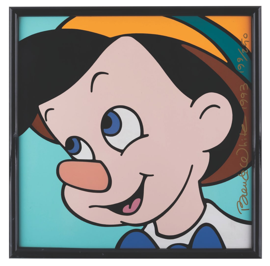 A Limited Edition "Pinocchio" Tile by Brenda White. (1 of 1)