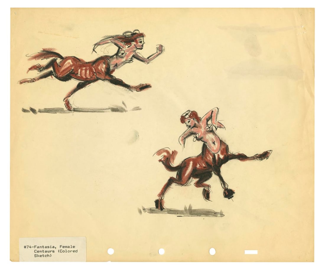 A "Fantasia" Centaurette Concept Drawing.