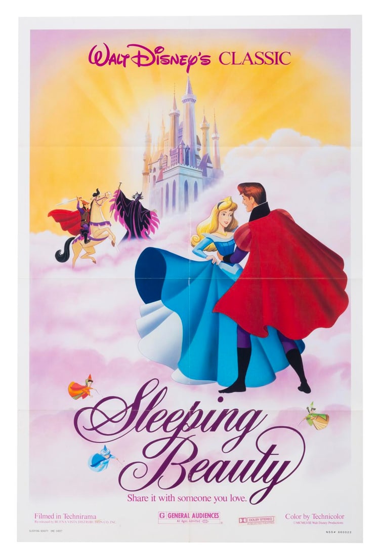 A "Sleeping Beauty" Re-Release One-Sheet. (1 of 1)