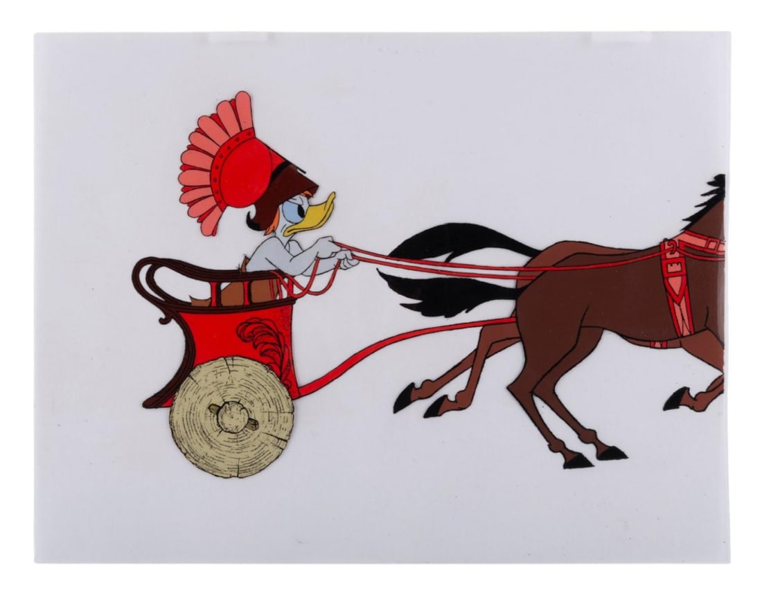 A "Donald And The Wheel" Original Production Cel. (1 of 1)