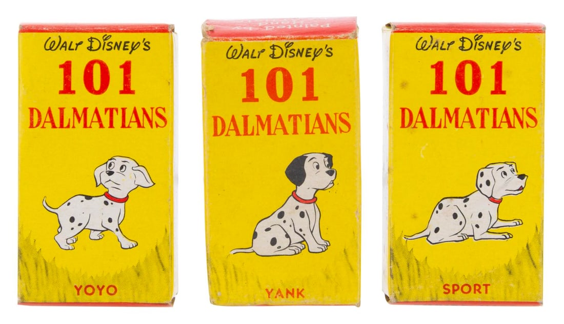 A Trio of Boxed "One Hundred and One Dalmatians" Disneykins. (1 of 3)