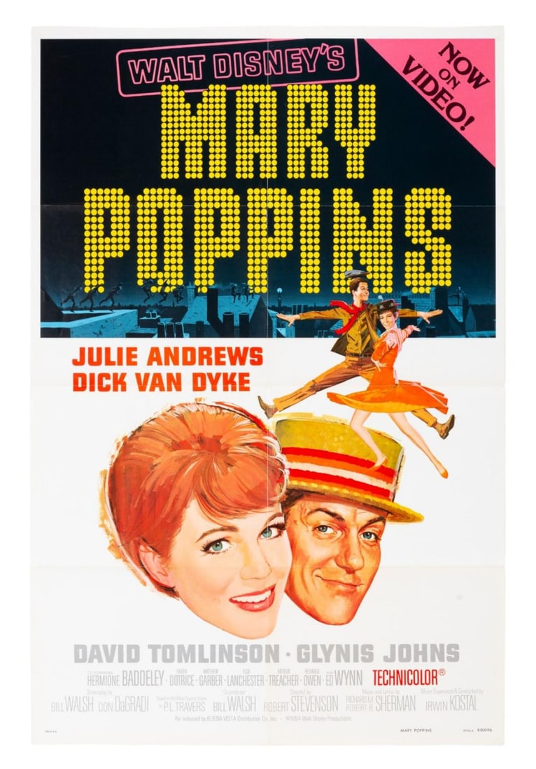 A "Mary Poppins" Re-Release One-Sheet. (1 of 1)