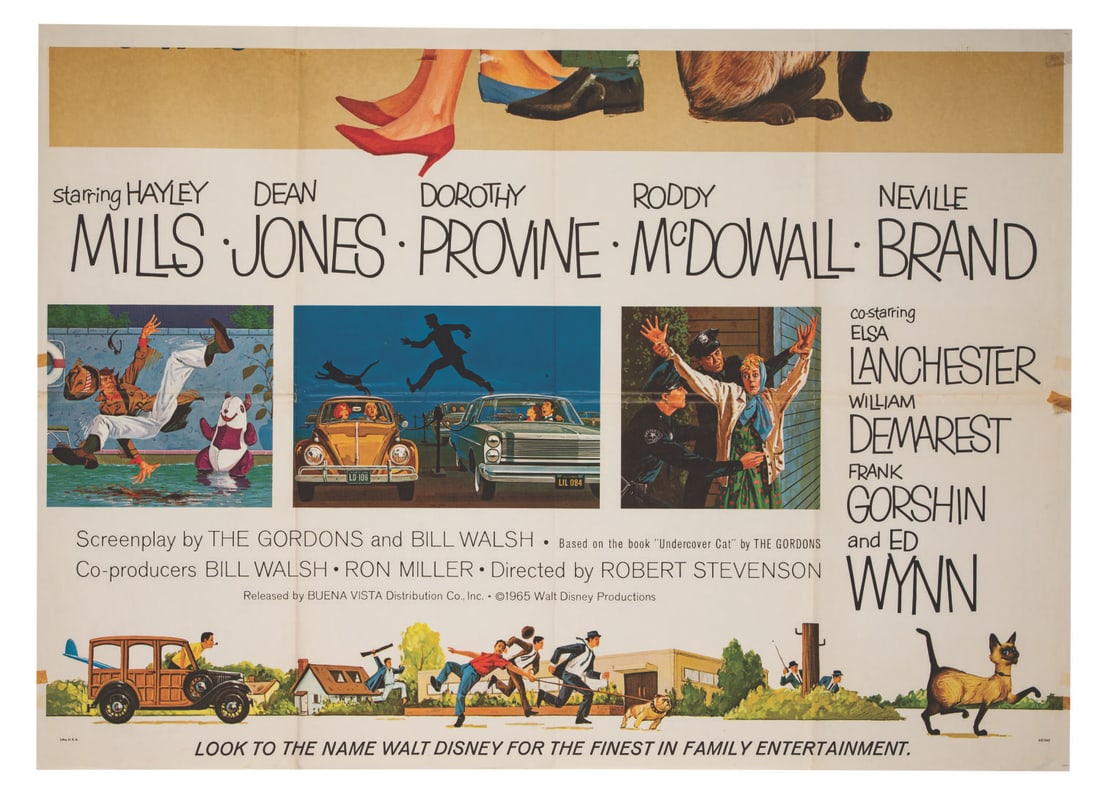 A "That Darn Cat" Three-Sheet Poster. - 3