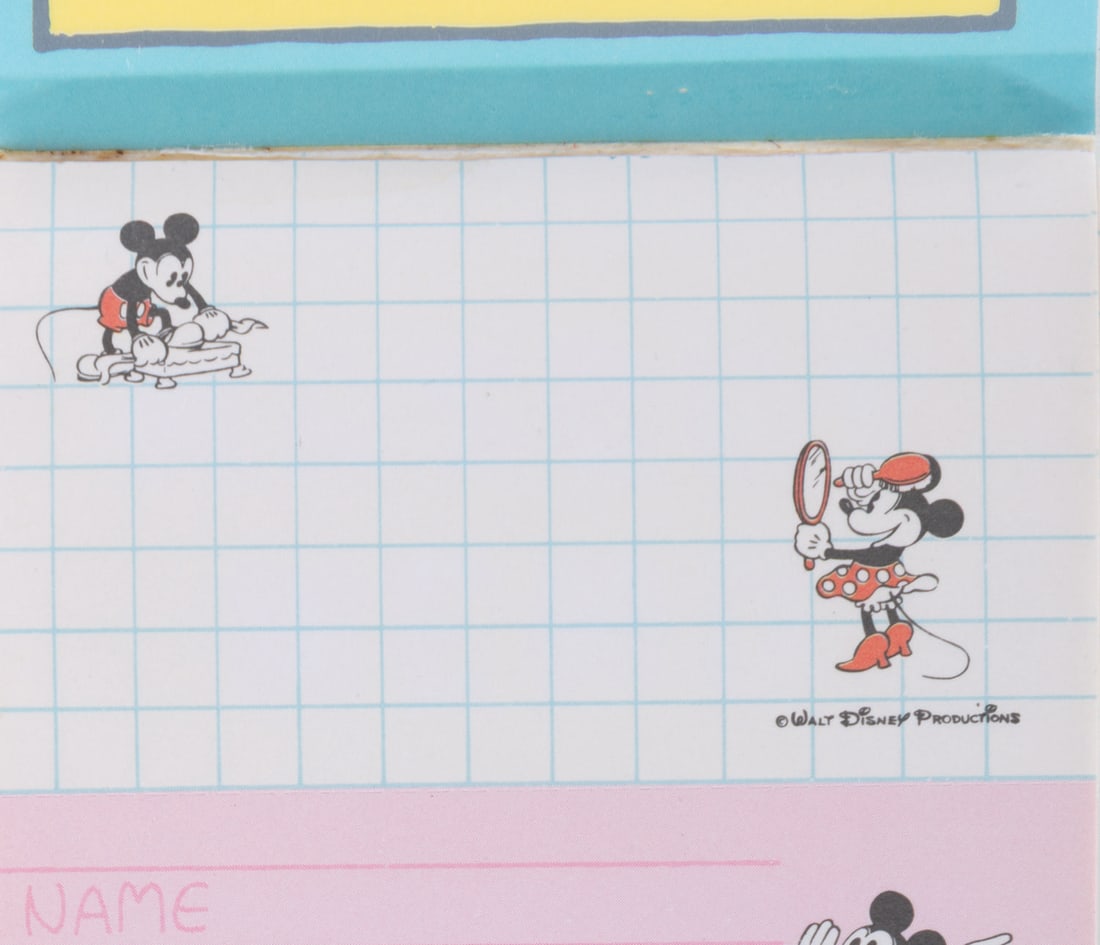 A Mickey Mouse Mascot Memo Pad. - 3