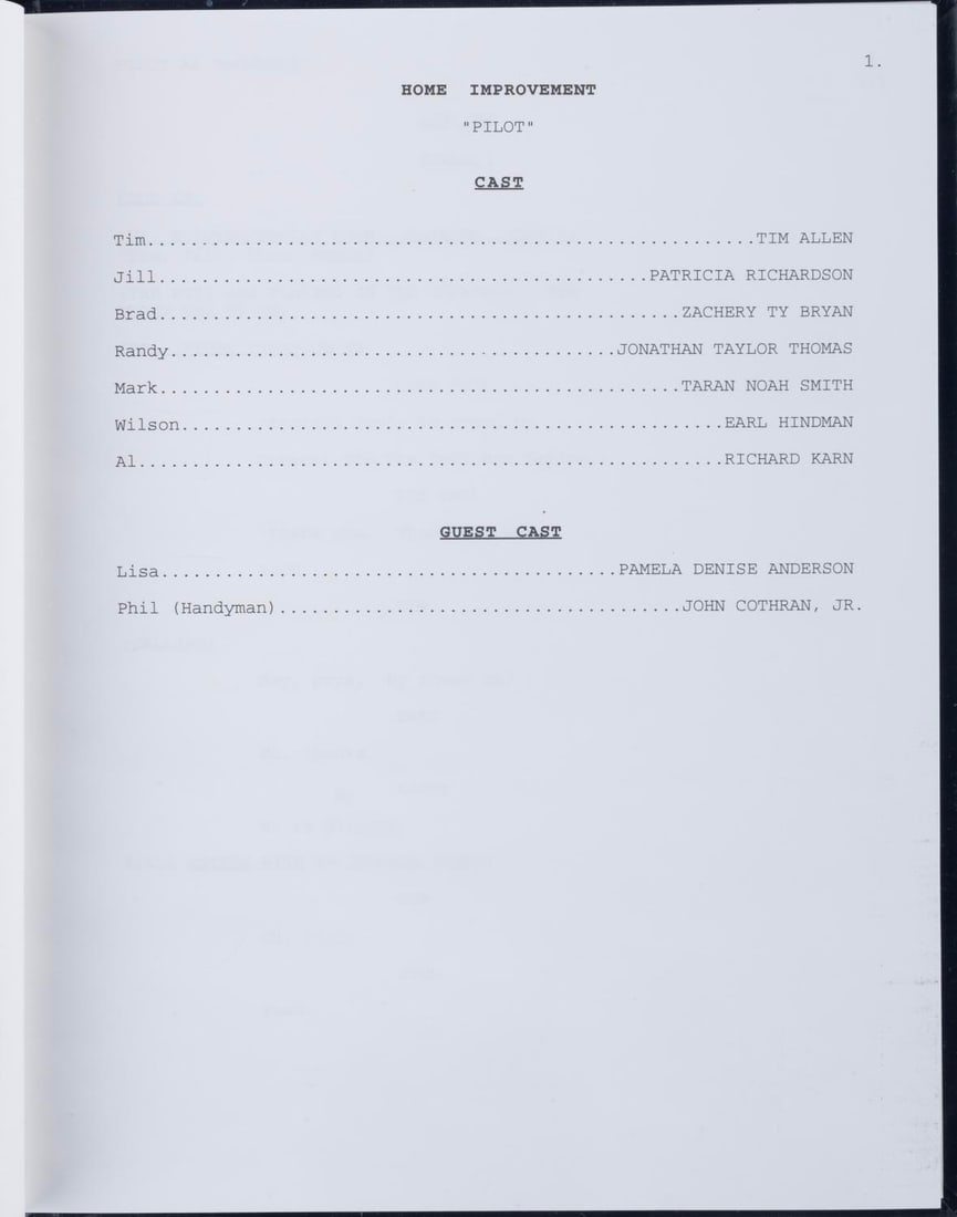 A Signed Hardbound "Home Improvement" Pilot Script. - 3