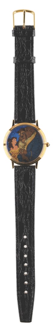 A Women's "Beauty and the Beast" Watch.: (Disney, 1990s) A ladies' style "Beauty and the Beast" watch, released in a limited edition of 2,250. The watch is in fine unused condition, requiring a battery and possibly service to function.