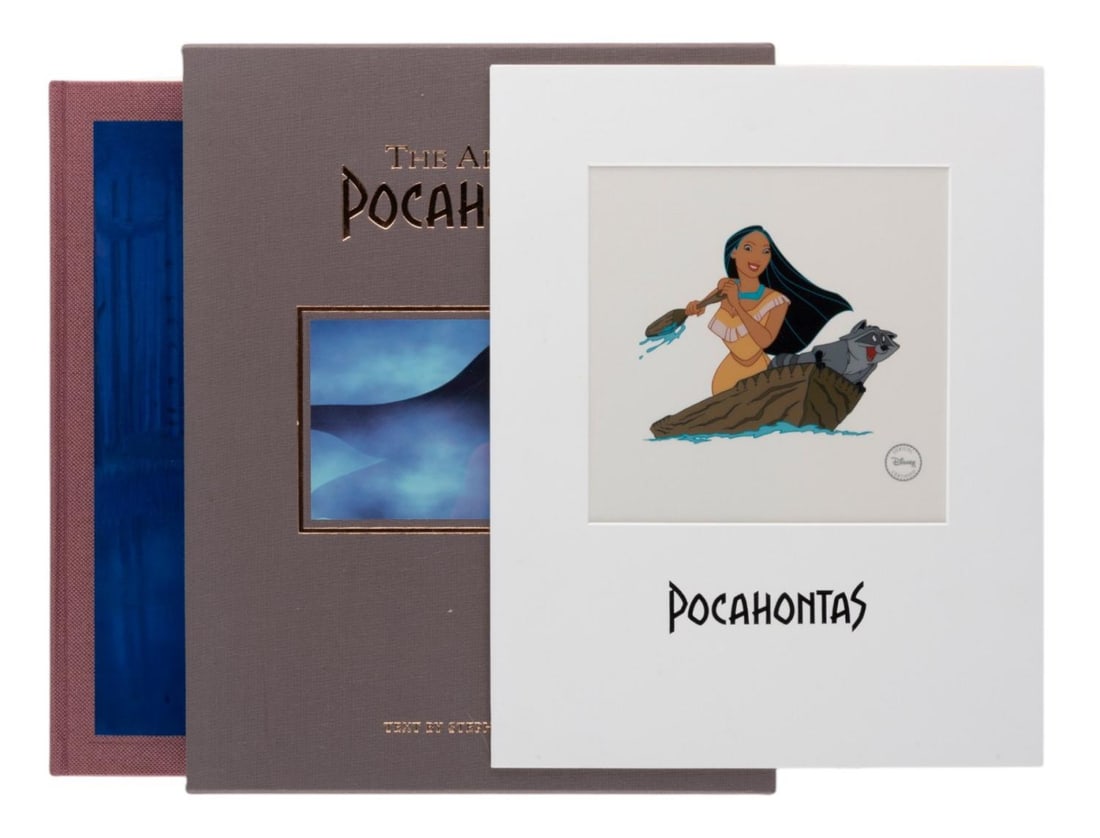 A Multi-Signed Deluxe Edition "The Art of Pocahontas" Book.: (Hyperion, 1995) A multi-signed first edition hardcover "The Art of Pocahontas" book. Included are signatures by directors Eric Goldberg and Mike Gabriel, producer James Pentecost, and President of