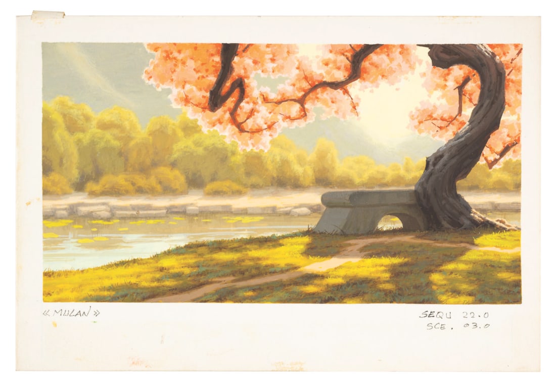 A Color Key Background Concept for "Mulan." (1 of 2)