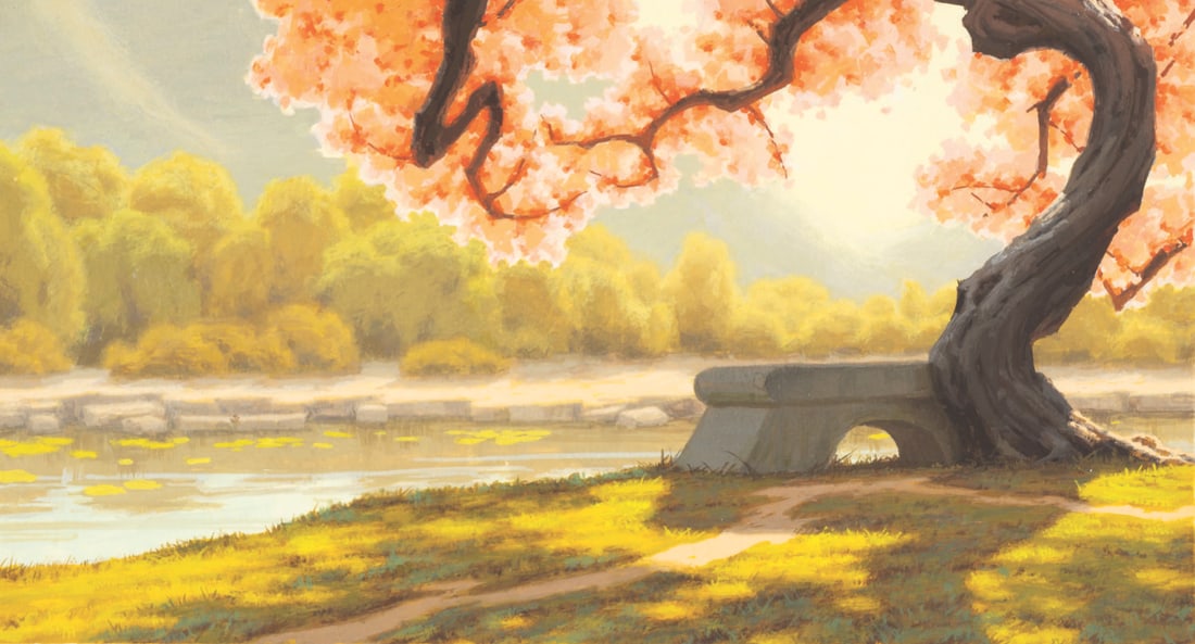 A Color Key Background Concept for "Mulan." - 2