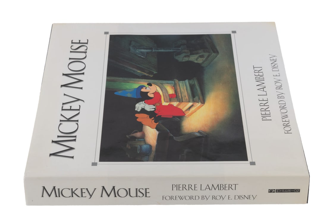A Mickey Mouse Art Book by Pierre Lambert.: (Hyperion, 1998) A first edition hardcover Mickey Mouse book by Pierre Lambert with a foreword by Roy E. Disney. The lavish 298-page book features a reproduction Mickey Mouse cel, pictures of rare art