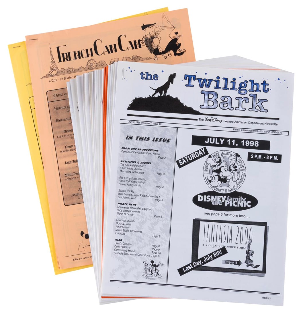 A Collection of Walt Disney Feature Animation Newsletters. (1 of 5)