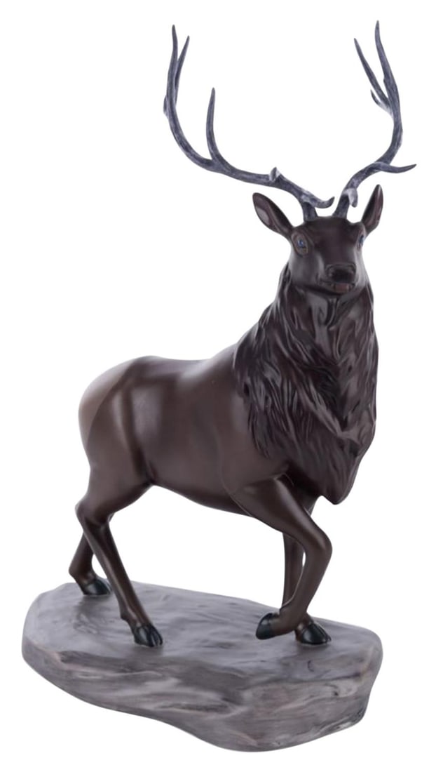 A WDCC "Fantasia 2000" Firebird Suite Elk Figurine.: (WDCC, 2000-01) A Walt Disney Classics Collection figurine of the Elk from the Firebird Suite segment of "Fantasia 2000." Titled "Magnificence in the Forest," the figurine was sculpted by Bruce Lau