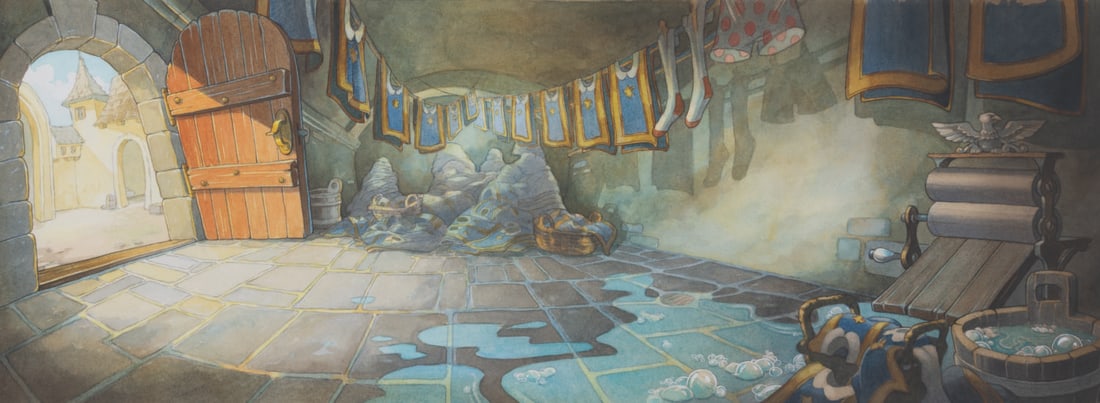 A Toby Bluth "The Three Musketeers" Background Study. - 3