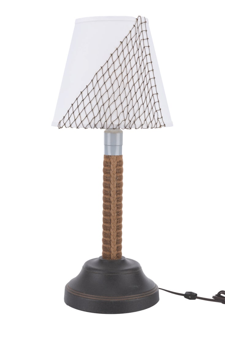 A Paradise Pier Hotel Nautical Lamp.: (Disney's Paradise Pier Hotel, 2001-23) A nautical-themed table lamp from Disney's Paradise Pier Hotel at the Disneyland Resort. The lamp worked when tested, requiring a power source and a light bulb