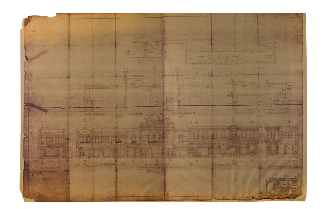 "Opera House" Elevations Brownline. (1 of 1)