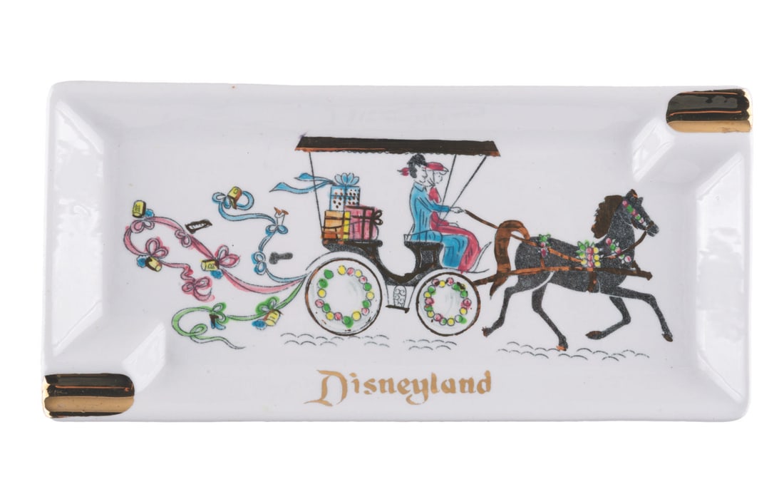 A Horse-Drawn Carriage Disneyland Ashtray. (1 of 1)