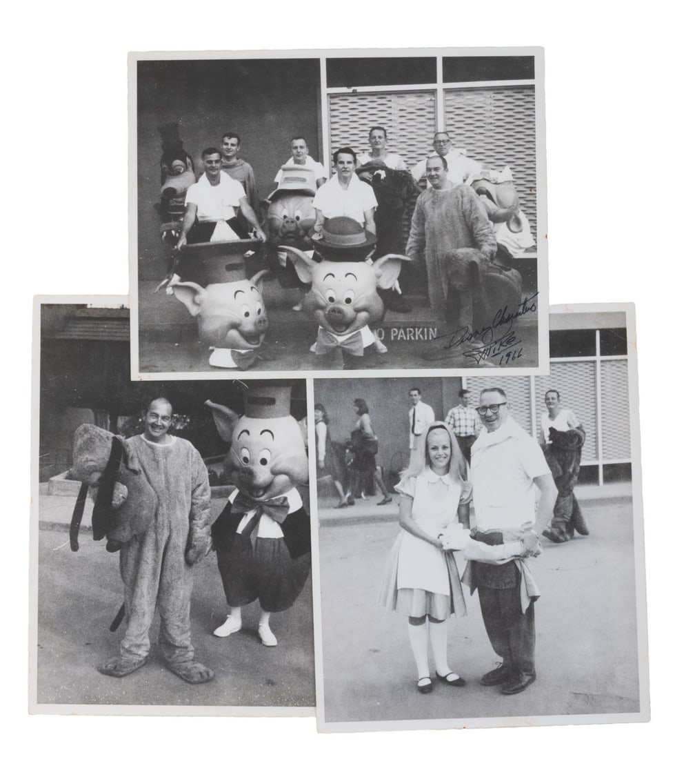 A Trio of Very Rare Disneyland Costume Character Photos. (1 of 5)