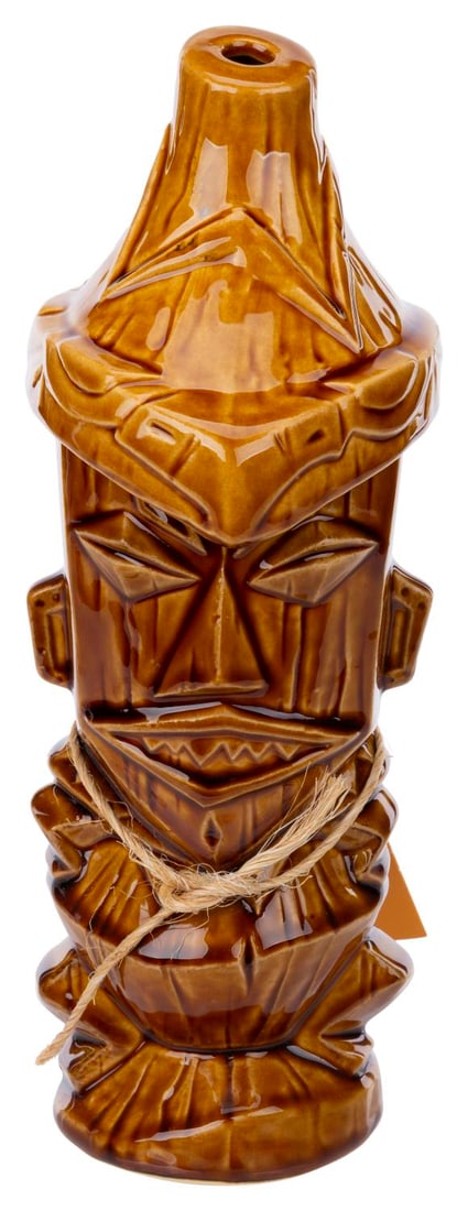 A Disneyland 50th Anniversary Enchanted Tiki Room Pele Mug.: (Disneyland, 2004) A Pele tiki mug designed by Disney artists Kevin Kidney and Jody Daily for the 50th anniversary of Disneyland. The ceramic mug is inspired by the Goddess of Fire who appears in the 