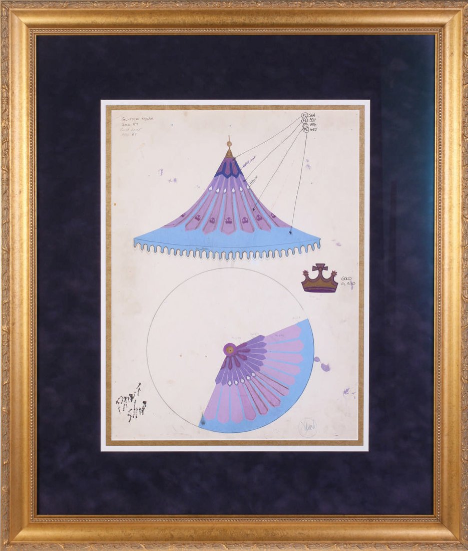 John Hench Color Study for Disneyland's King Arthur's (1 of 1)