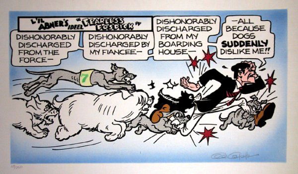 Al Capp, Dishonorably Discharged, Lithograph:  Artist: Al Capp Title: Dishonorably Dischar