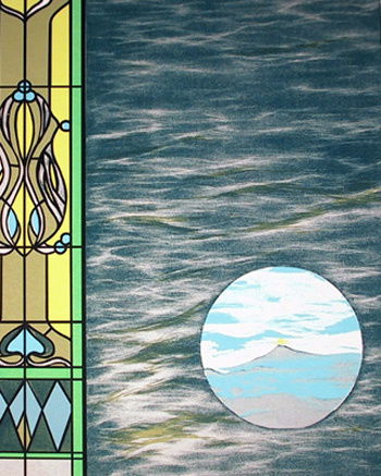 Rita Simon, Signed Serigraph, Stained Glass Window: Artist: Simon, Rita Title: Stained Glass Window Year: 1979