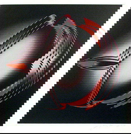63: Jack Brusca Signed Silkscreen, OP Art