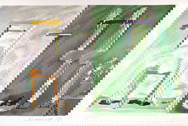 309: Daniel Marshall Signed Lithograph, Surreal