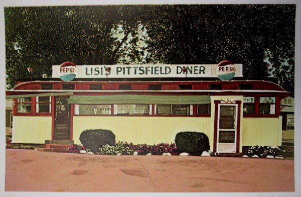 John Baeder Signed Serigraph, Photo Realist: Artist: John Baeder Title: Lisi's Pittsfield Diner Year: 1980 Medium: Serigraph on Somerset Paper Editi