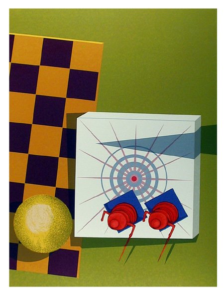 Rita Simon, Signed Serigraph, Checkmate: Artist: Simon, Rita Title: Checkmate Year: 1979 Medium: Serigraph Edition: 300 Paper