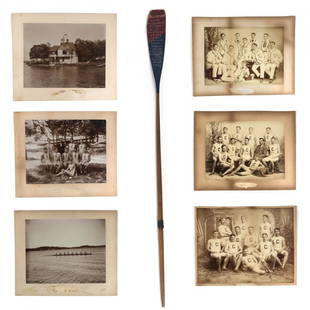 Cornell University Crew 1892 Photos and Award: GREAT COLLECTION PHOTOGRAPHS OF CORNELL UNIVERSITY CREW. IT WAS TAKEN AT LAKE MINNETONKA, MN, 1892 AND 1893 GREAT CONDITIONFrom the Estate of Charles Edward Courtney (November 13, 1849 – July 17, 19