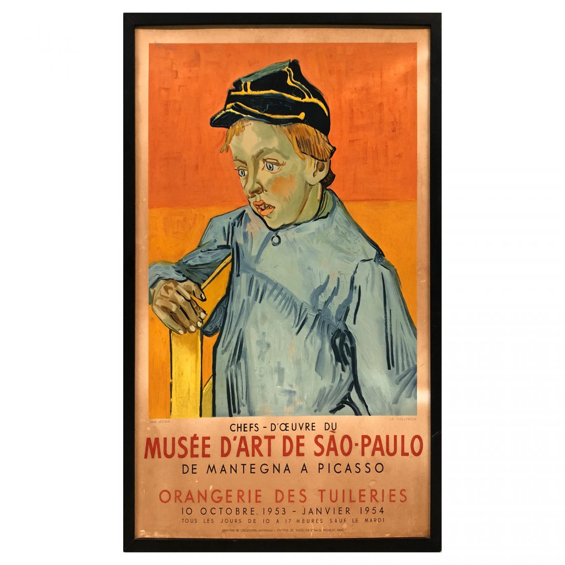 1953 Lithograph Van Gogh Le Collegien The Pupil 1888 (1 of 5)