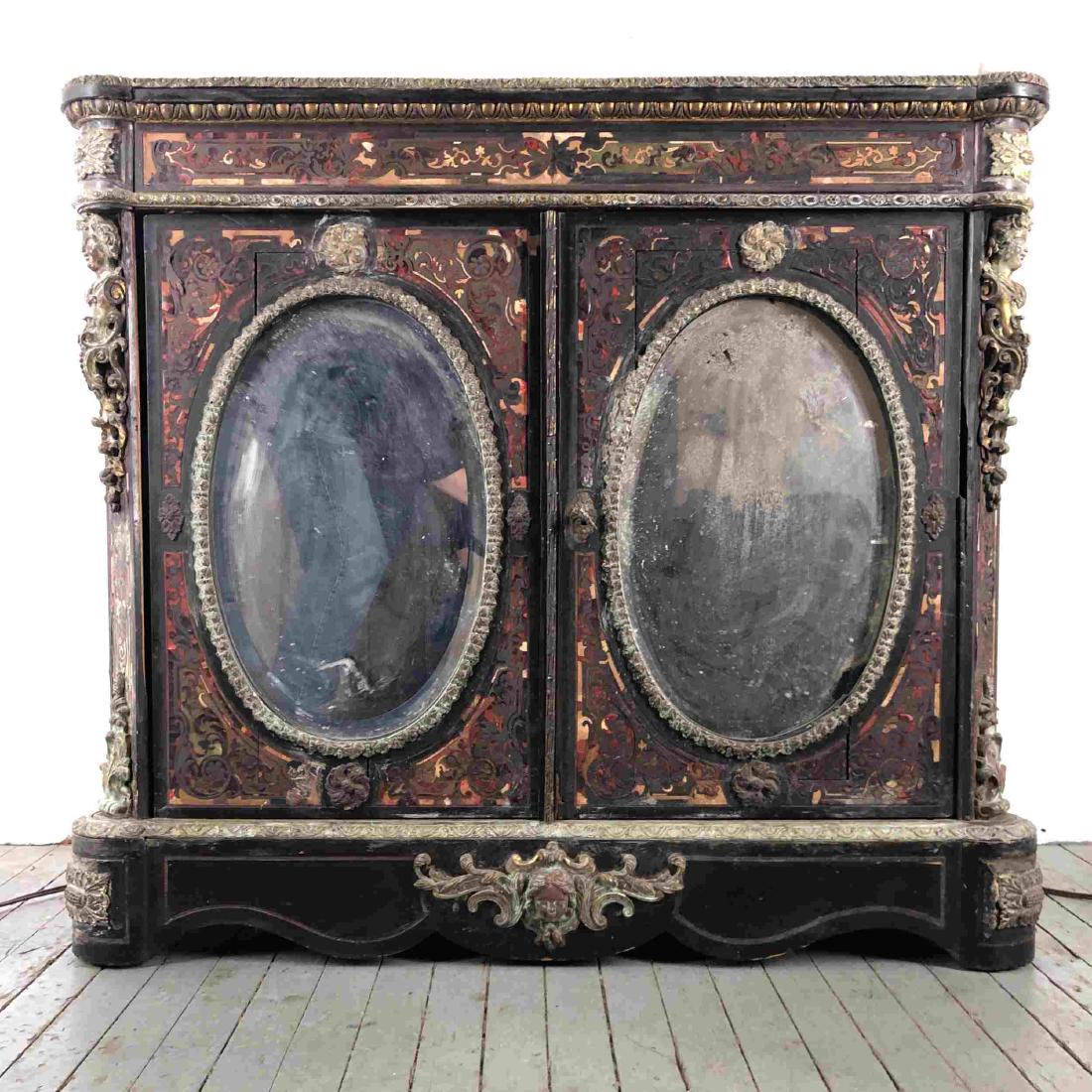 Napoleon III Boulle Style Mirrored Door Console c (1 of 12)