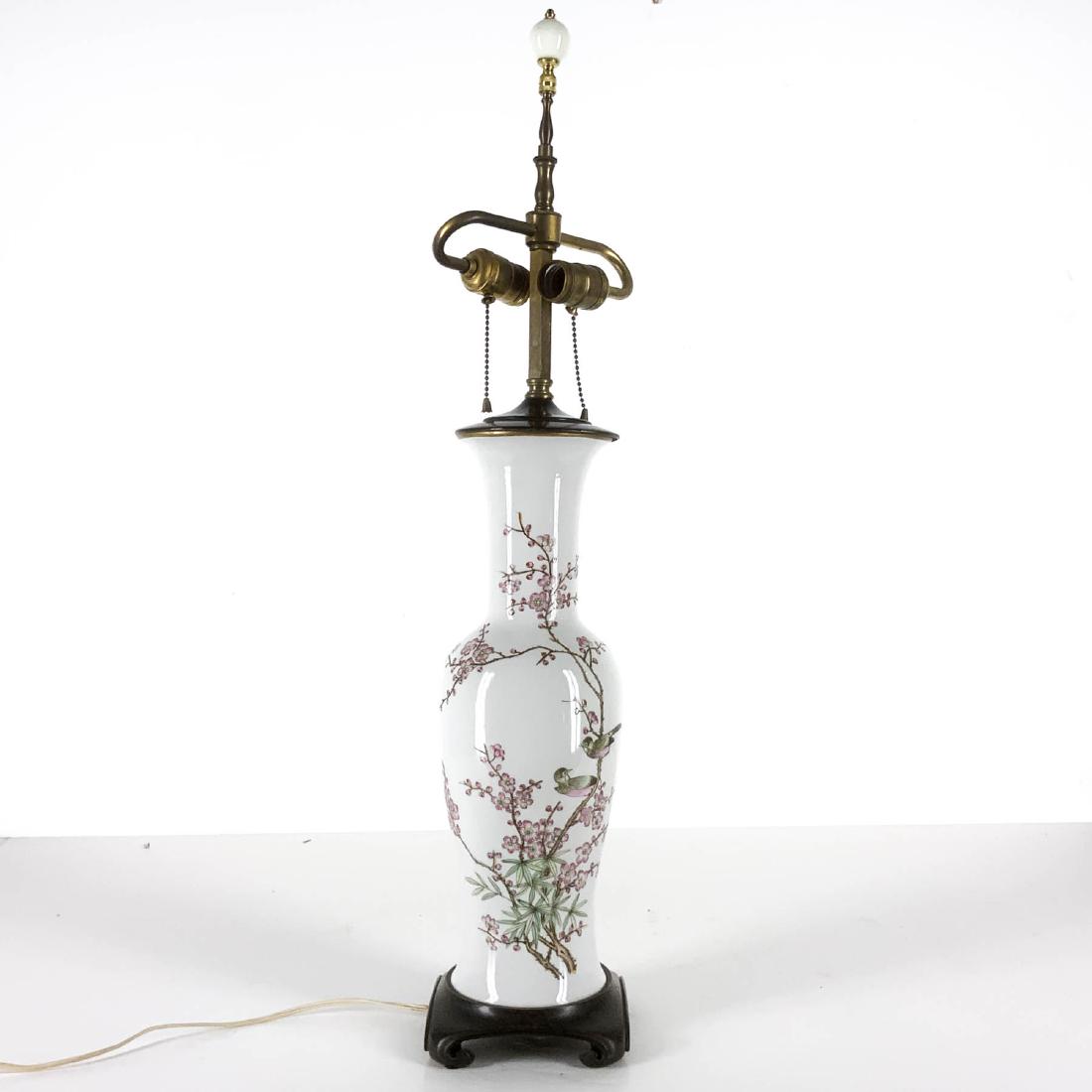 Vintage Asian Cherry Blossom Lamp (1 of 6)