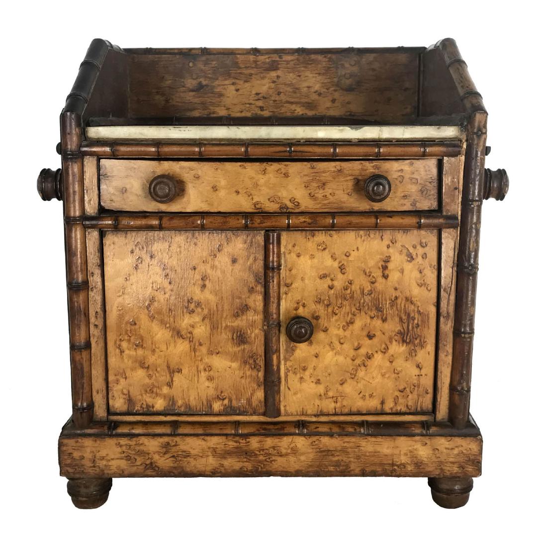 Rare Antique Victorian Childs Toy Birds Eye Maple (1 of 12)