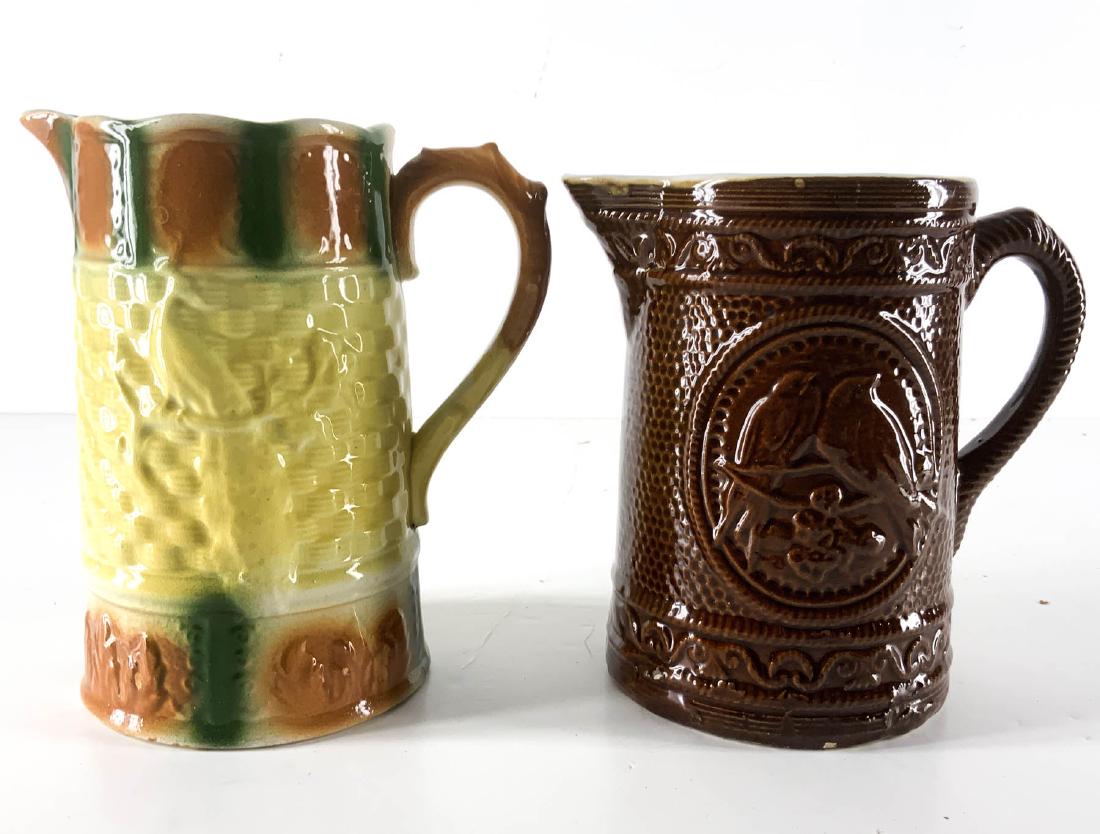 Pair of 19th Century Stoneware Pitchers (1 of 4)