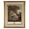 French Antique Engraving After Boucher n Chartier