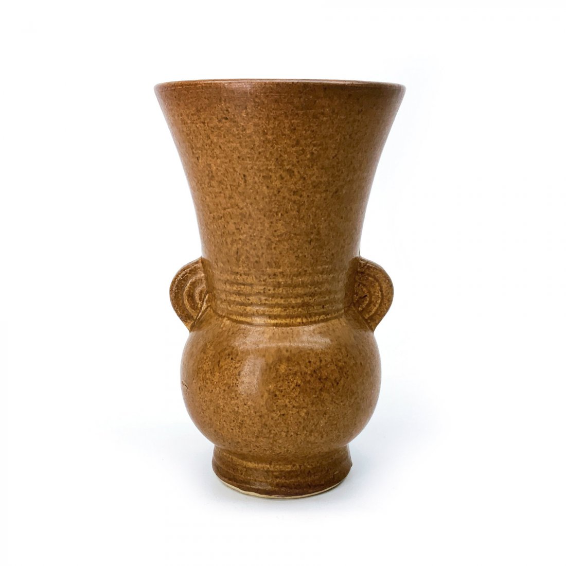 Brush McCoy Art Deco Speckled Brown Vase (1 of 6)