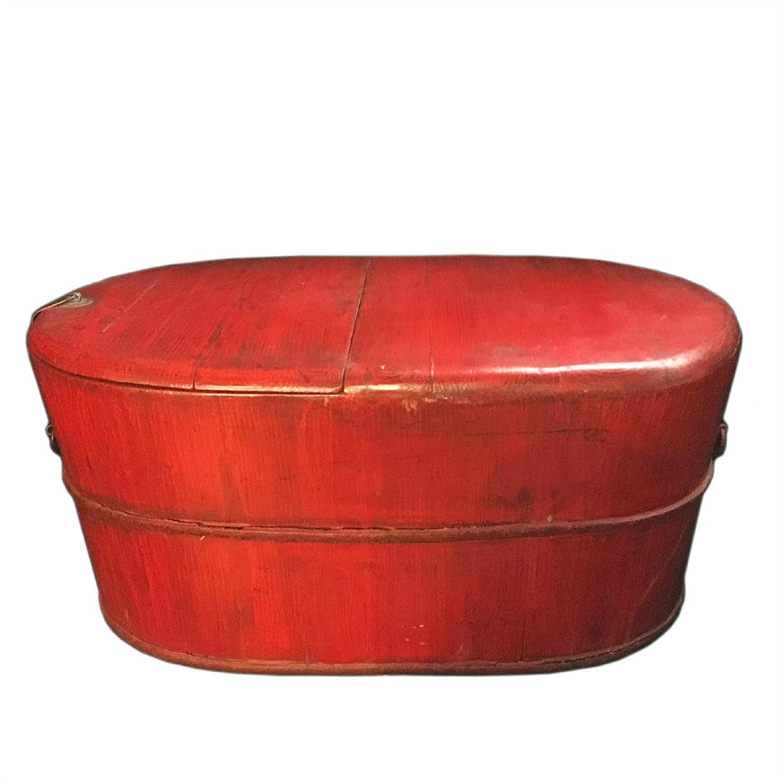 Antique Chinese Storage Bin Circa 1930 (1 of 2)