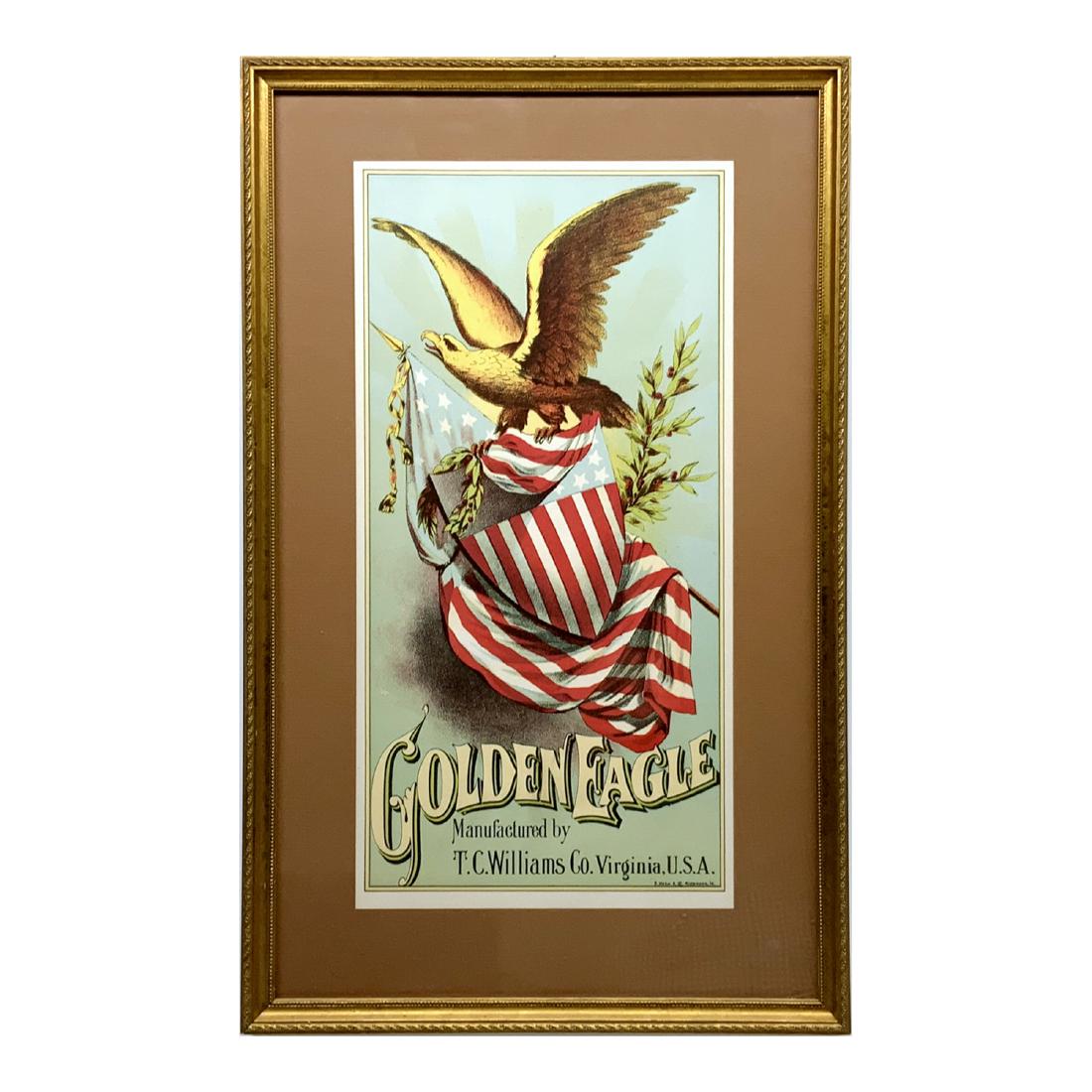 Antique Framed Tobacco Ad Circa 1888 (1 of 4)