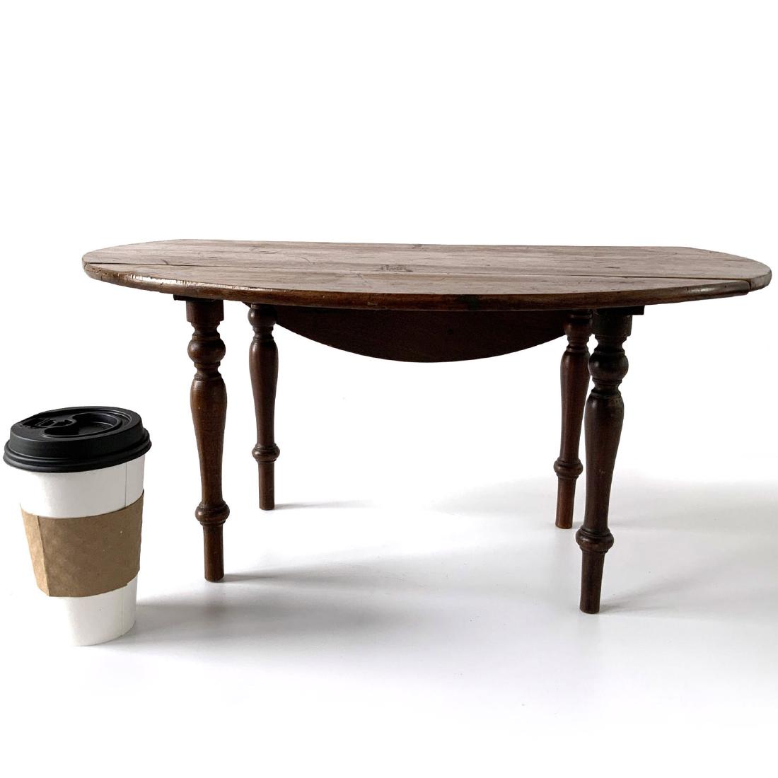 Miniature Furniture Sample Dropleaf Oval Dining Table (1 of 11)