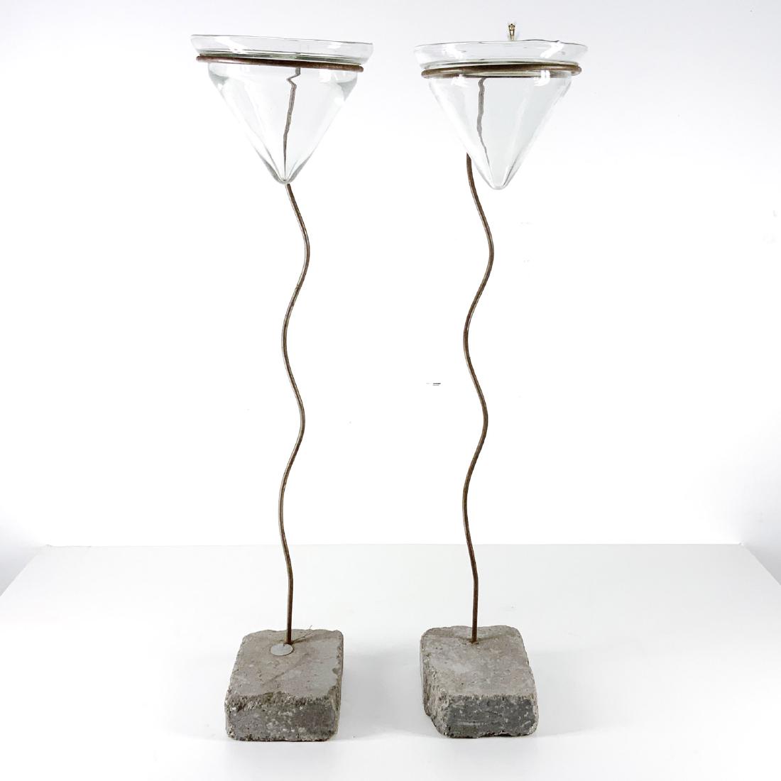 Pair of Large Blown Glass Modern Sculptures (1 of 6)