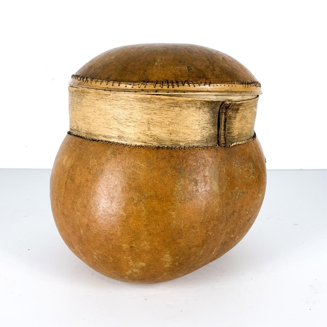 Huge Dried Gourd Container with Lid (1 of 7)