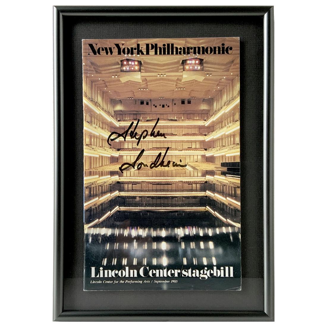 Signed Stephen Sondheim Stagebill (1 of 3)