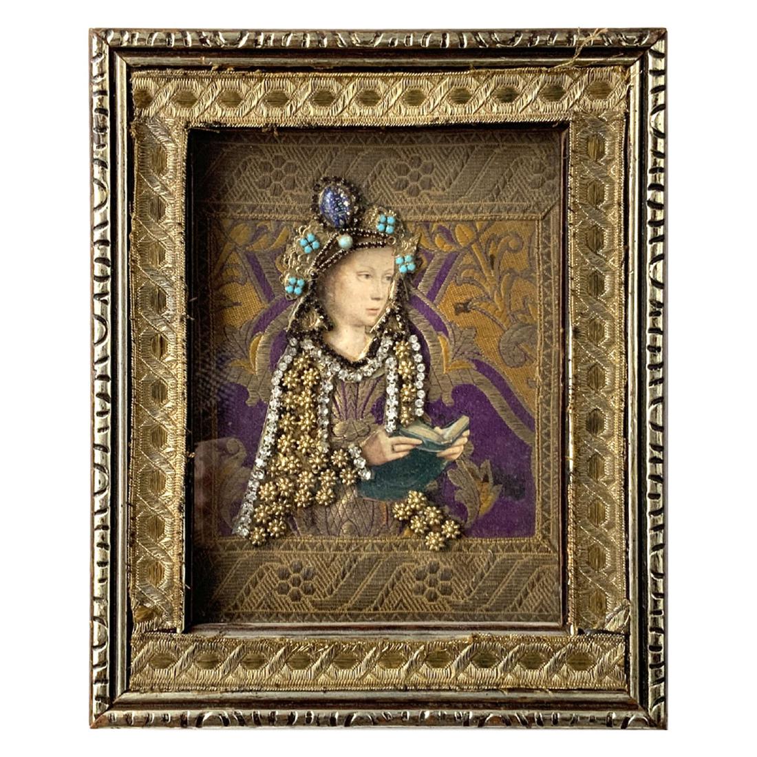 Folk Art Mixed Media Collage Unsigned (1 of 3)