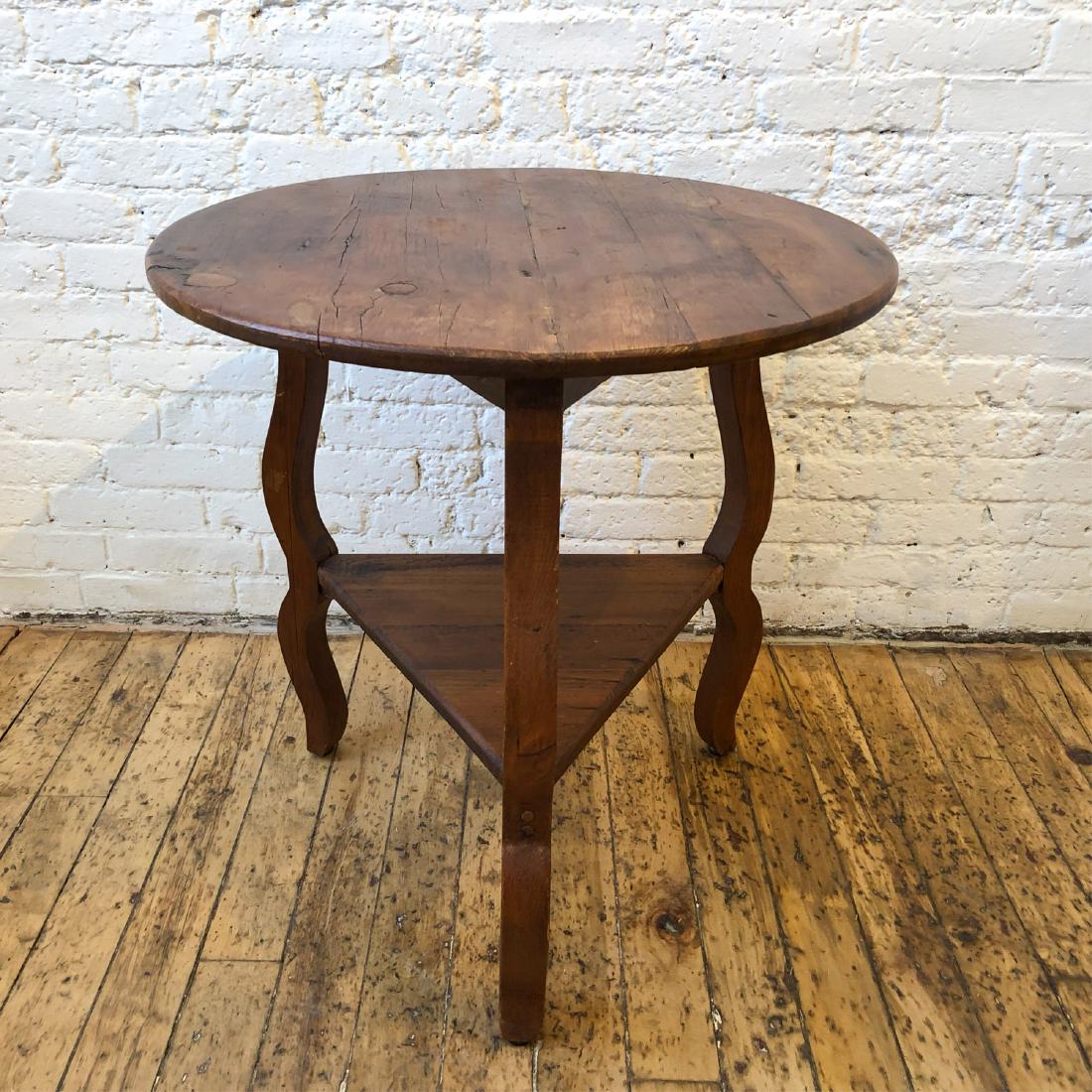 French Pine Cricket Table Cabriole Legs (1 of 19)