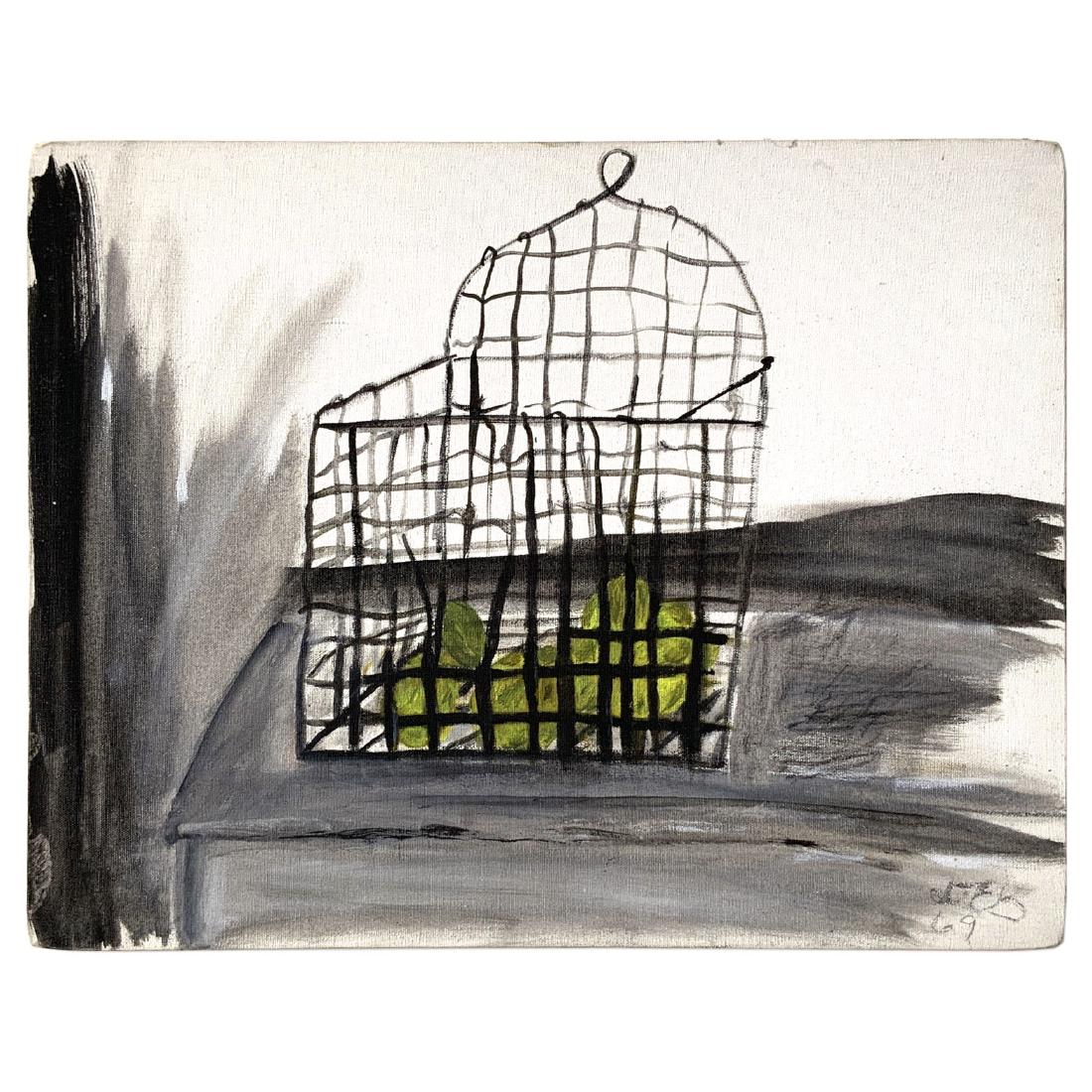 Vintage MCM Painting by David Bell 1921-2006 (1 of 6)